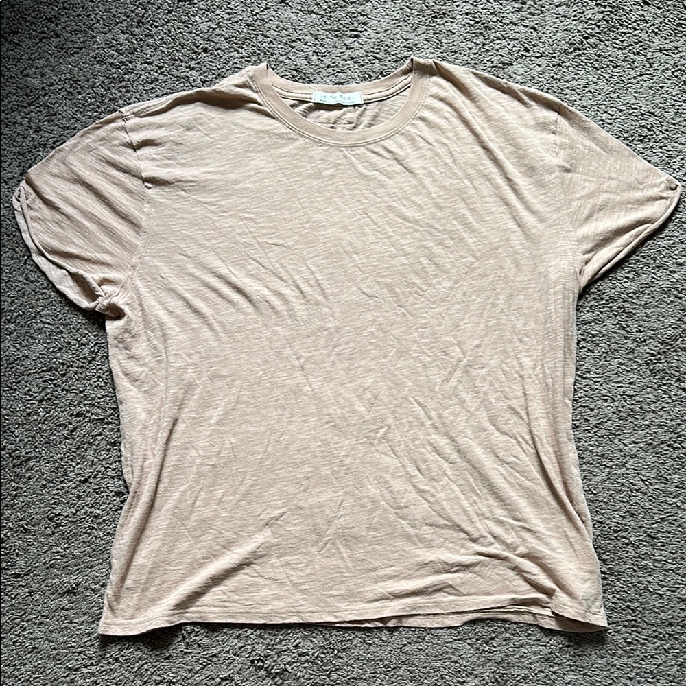We The Free Pink Boxy Short Sleeve T-Shirt
